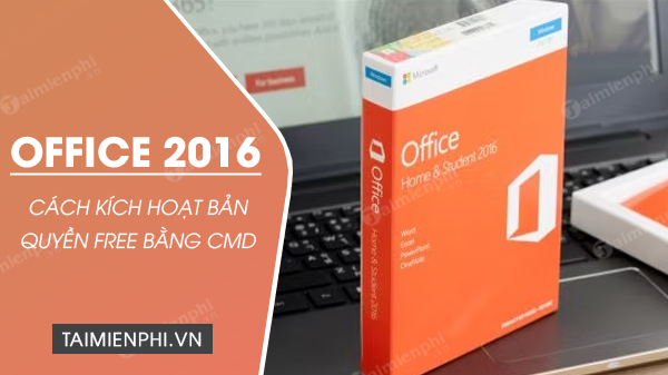 cach active office 2016 bang cmd