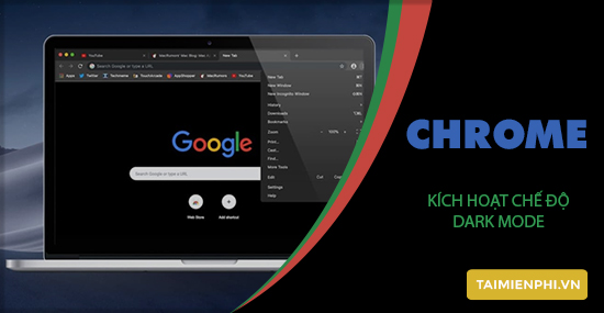 how to activate dark mode on chrome