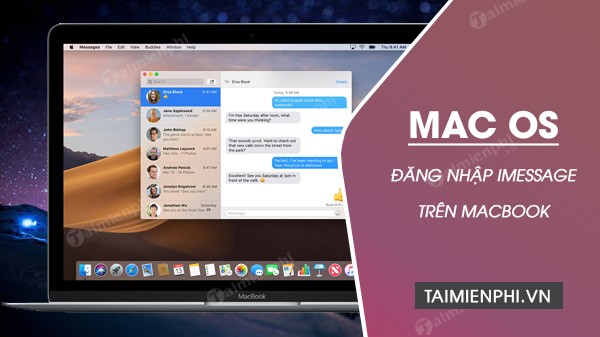 Cách đăng nhập iMessage trên Macbook