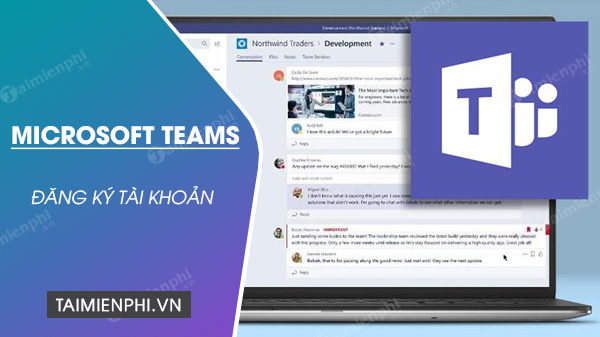 cach tao tai khoan microsoft teams