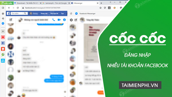 Cách chat, đăng nhập nhiều tài khoản Facebook trên Cốc Cốc