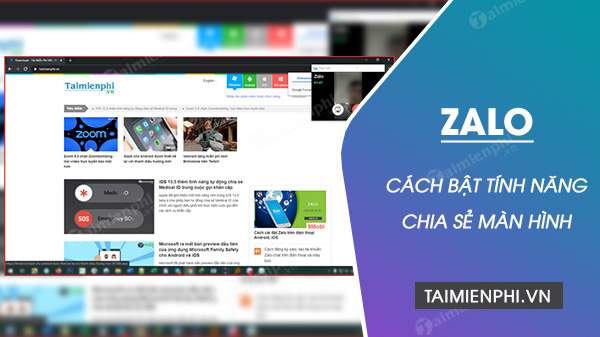 Cách bật chia sẻ màn hình desktop qua Zalo PC