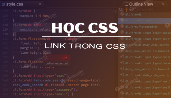 Tìm hiểu Link trong CSS, cú pháp và ví dụ