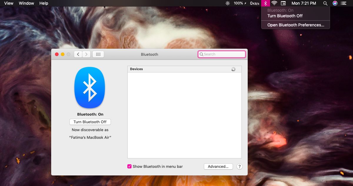Cách kết nối thiết bị Bluetooth trên Macbook