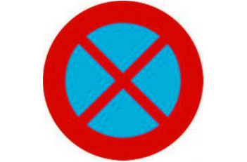 Biển báo cấm dừng xe và đỗ xe P.130
