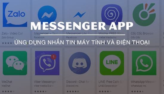 top ung dung nhan tin mien phi cho may tinh va dien thoai