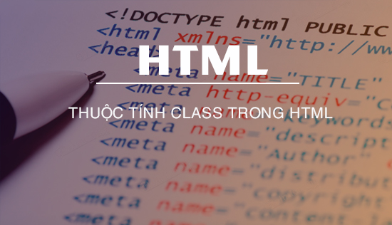 thuoc tinh class trong html hoc html