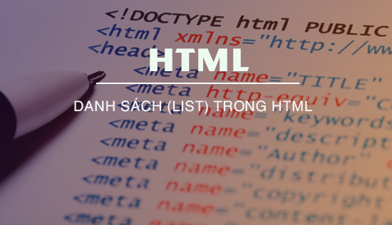 danh sach (list) trong html