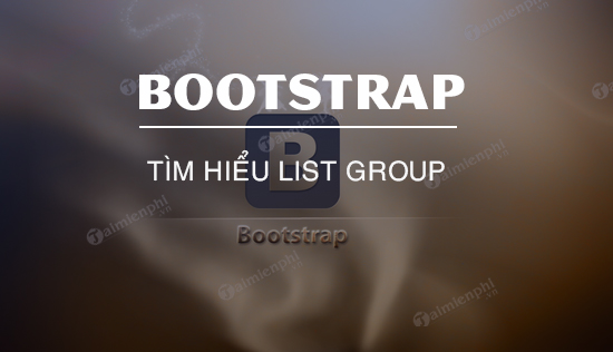 list group trong bootstrap