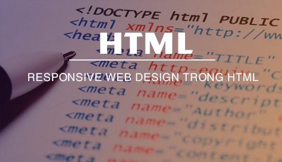 responsive web design trong html