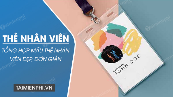 tong hop mau the nhan vien dep, don gian