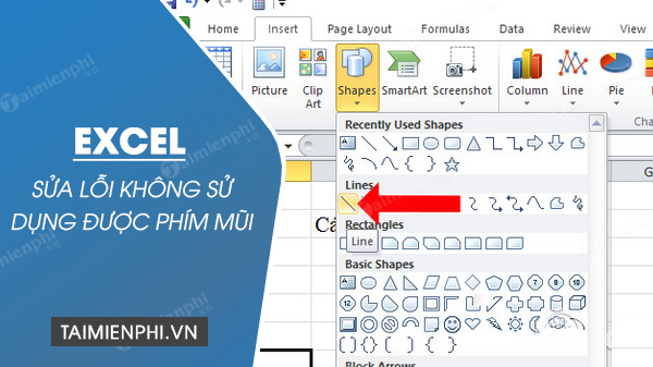 Cách sửa lỗi không sử dụng được phím mũi tên trên Excel