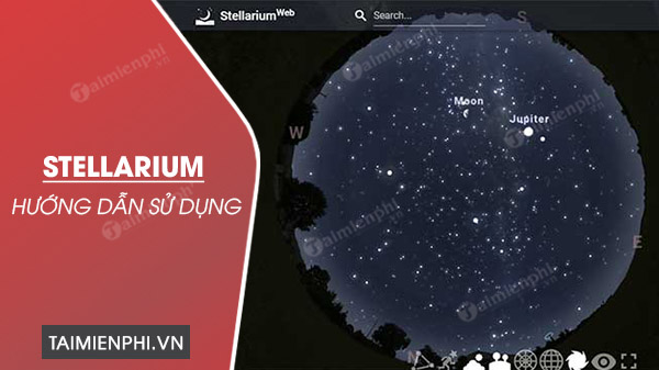 Làm thế nào để sử dụng stellarium?