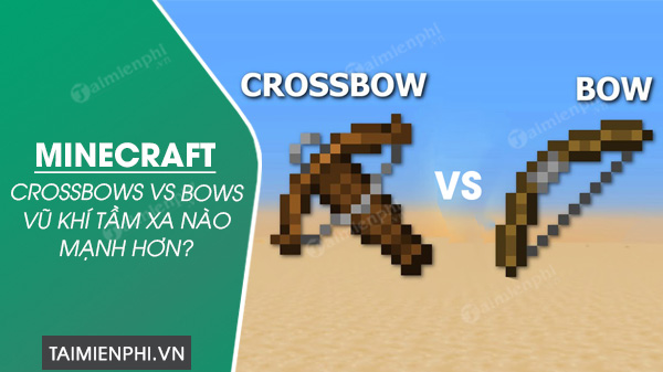 crossbows vs bows in minecraft