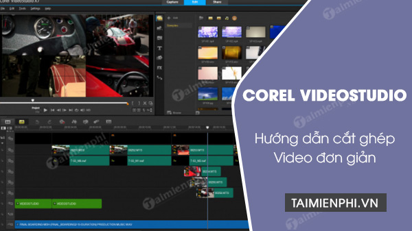 Cắt ghép Video bằng Corel VideoStudio: Với Corel VideoStudio, bạn là một nhà làm phim chuyên nghiệp. Cắt ghép, chỉnh sửa, thêm hiệu ứng, âm thanh,… tất cả đều có thể thực hiện một cách dễ dàng và chuyên nghiệp nhất. Hãy bắt tay vào sáng tác những bộ phim của riêng bạn và khám phá thế giới đầy màu sắc của làng điện ảnh.