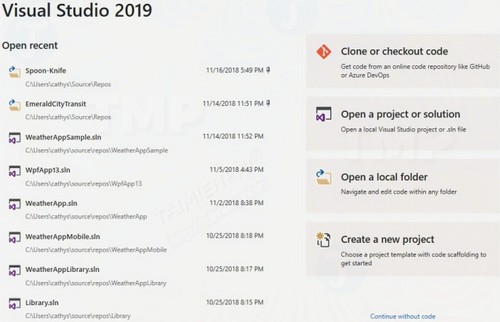 visual studio 2019 hien co san ban xem truoc