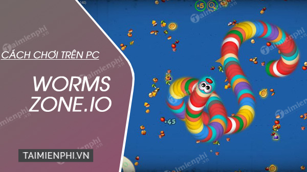 how to play worms zone io on pc