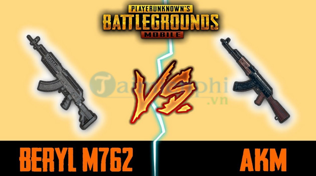 m762 and akm are better in pubg mobile