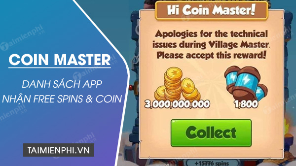 app nhan vang coin master mien phi