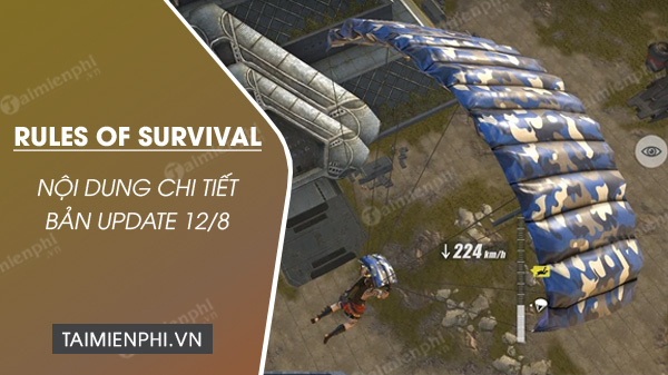 Chi tiết bản cập nhật Rules of Survival 12/8
