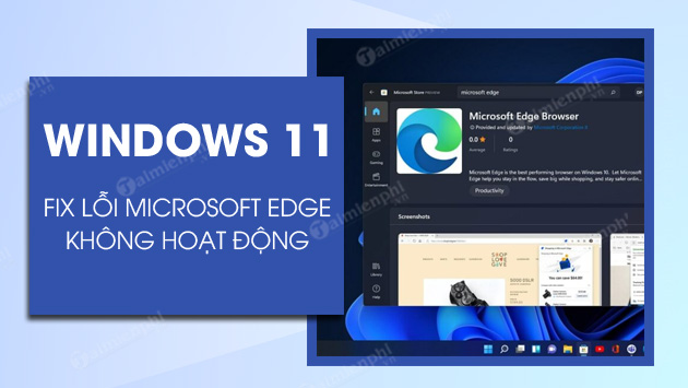 sua loi microsoft edge khong hoat dong tren windows 11