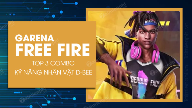 top 3 combos of ky Nang Nhan vat d bee free fire