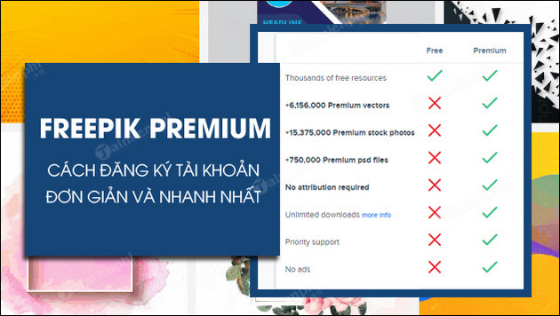 Cách tạo tài khoản Freepik Premium