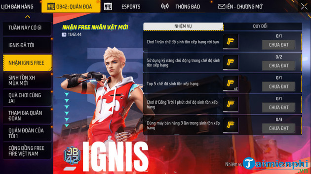 cach nhan ignis free fire mien phi