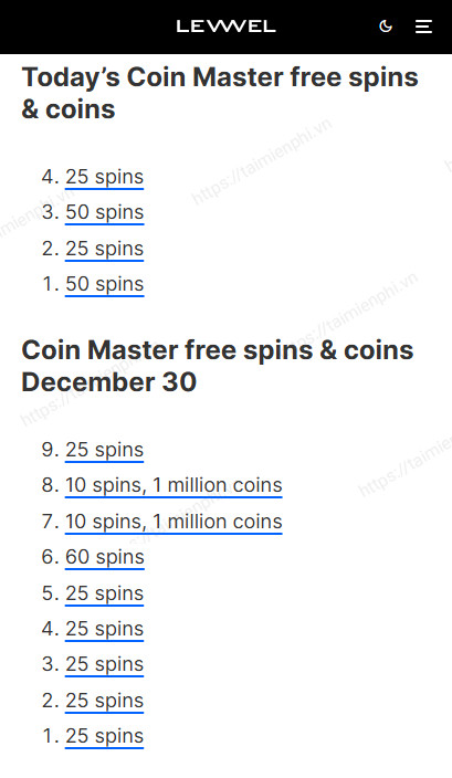 spin link coin master