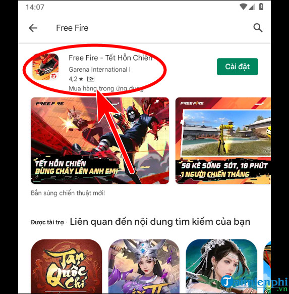 choi game free fire mien phi khong can tai ve tren Android