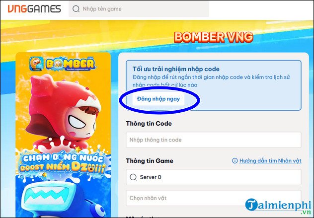 Code Bomber VNG mới nhất