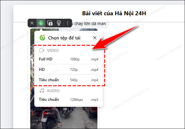 Cách tải video trong comment trên Facebook 2