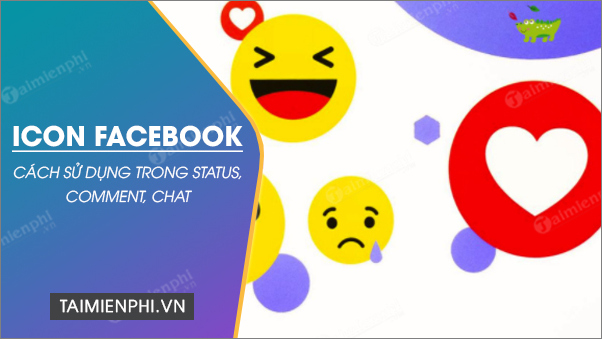 How to use icon for facebook status comment chat