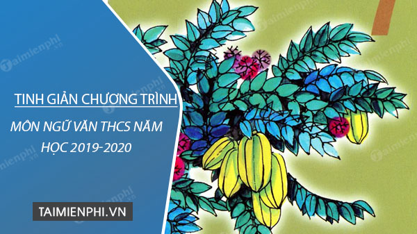 tinh gian chuong trinh mon ngu van thcs nam hoc 2019 2020