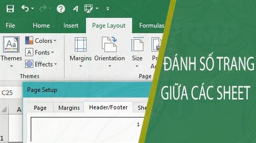 danh so trang giua cac sheet trong excel theo thu tu