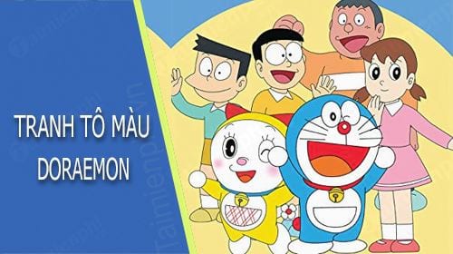 Tranh tô màu Doraemon 0