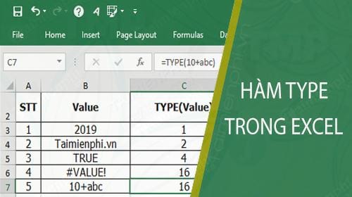 ham type trong excel
