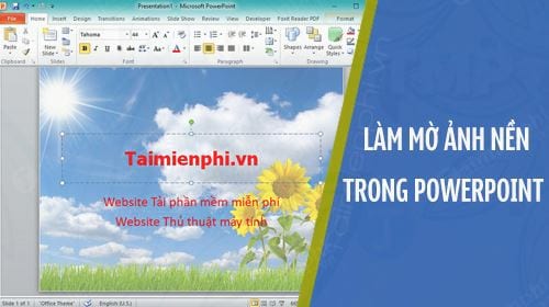 cach lam mo anh nen trong powerpoint