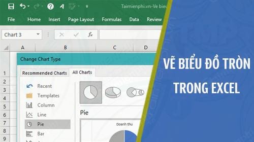 cach ve bieu do hinh tron trong excel