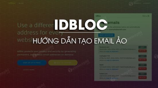 Hướng dẫn tạo email ảo trên IdBloc