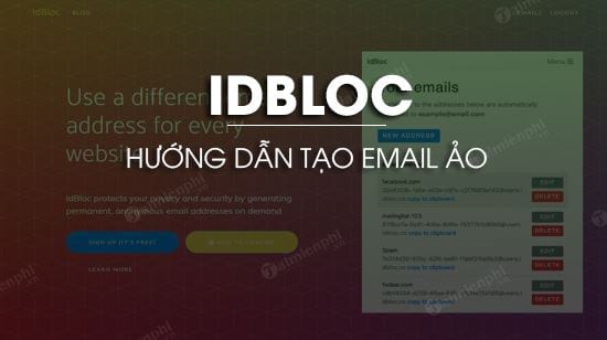 huong dan tao email ao tren idbloc