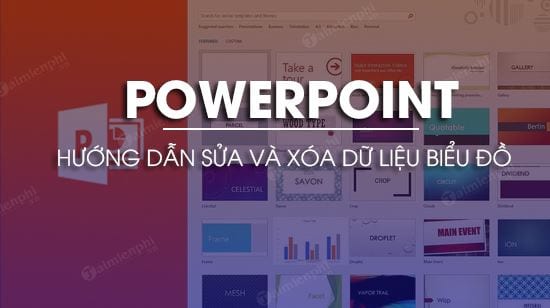 Hướng dẫn sửa và xóa dữ liệu biểu đồ trong PowerPoint