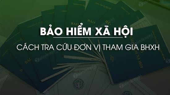 tra cuu don vi tham gia bhxh