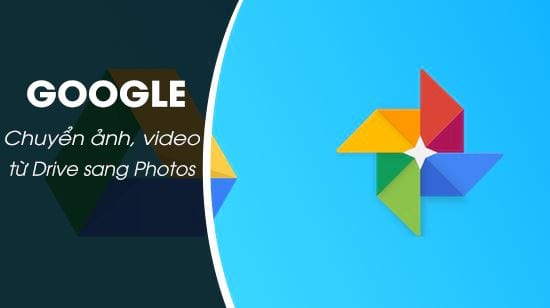 how to convert english and videos from google drive to google photos