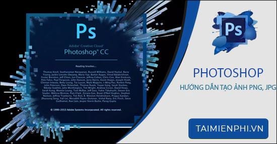 Cách tạo ảnh PNG, JPG bằng Photoshop