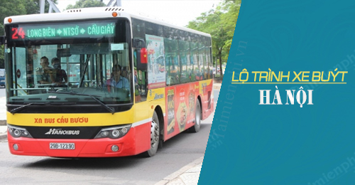 Lộ trình các tuyến xe buýt Hà Nội 2018