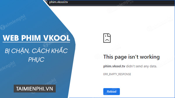 Web xem phim Vkool bị chặn