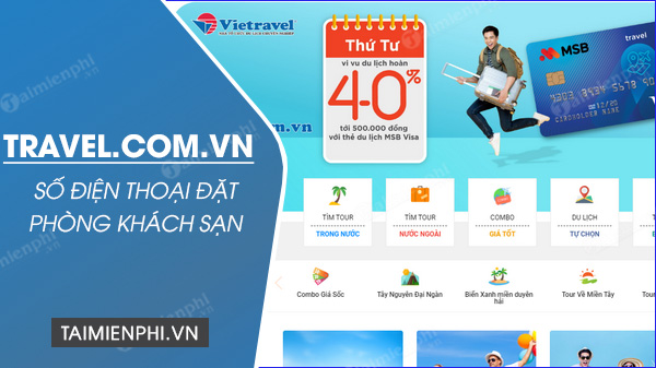 Số điện thoại tổng đài Travel.com.vn, đặt phòng khách sạn
