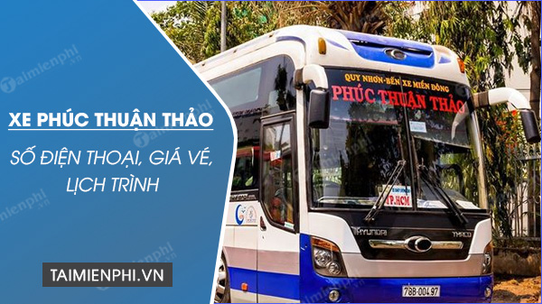 SĐT nhà xe Phúc Thuận Thảo, chạy tuyến TP.HCM, Phú Yên, Bình Định