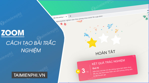 Cách tạo bài trắc nghiệm trên Zoom